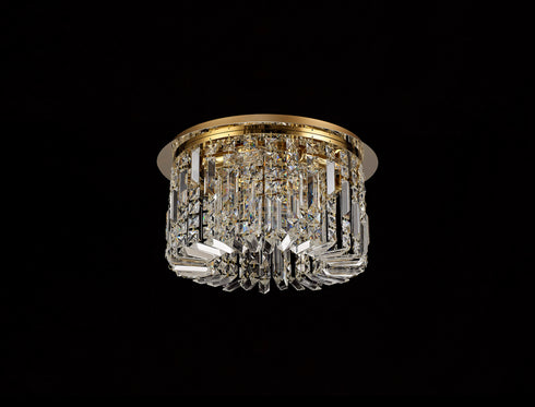 Zula Round Flush Chandelier 5 Light